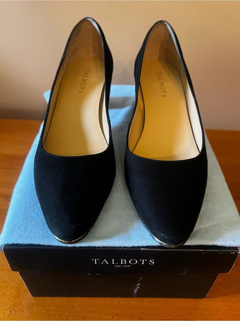 Talbots Black Pointed-Toe Women’s Pumps - Elegant Low Heel
